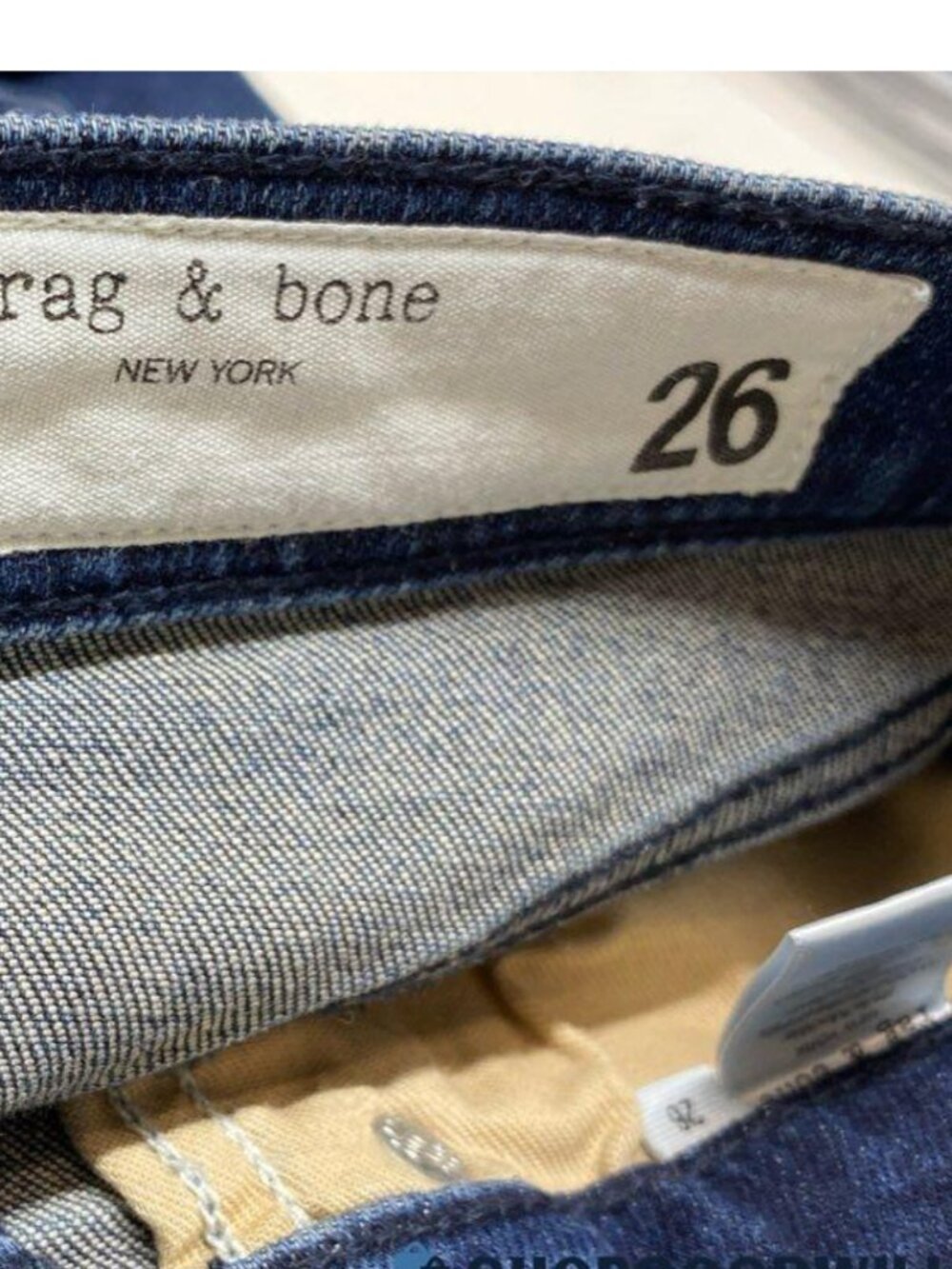 Rag & Bone Wren High Rise Slim Straight Crop Jeans Ella Blue Wash Size 26 - Picture 5 of 6